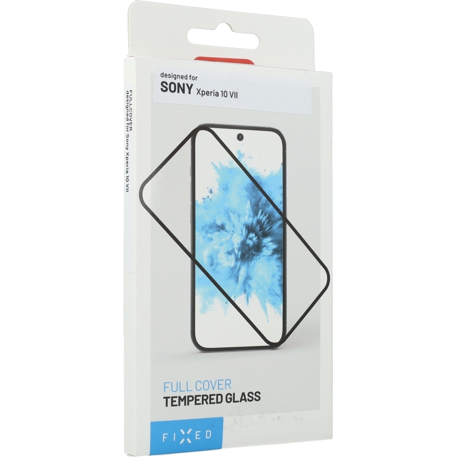 Szkło hartowane na ekran, klejone na całej powierzchni Fixed Full Cover 2.5D Tempered Glass do Sony Xperia 10 VII, z czarną ramką